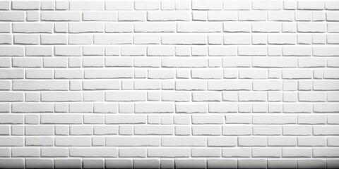 Background texture of small tiny white brick wall - generative ai