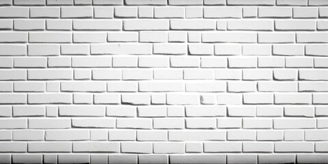 Obraz premium Background texture of small tiny white brick wall - generative ai