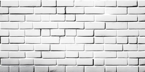Fototapeta premium Background texture of small tiny white brick wall - generative ai