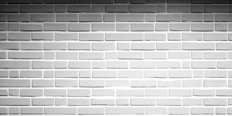 Background texture of small tiny white brick wall - generative ai