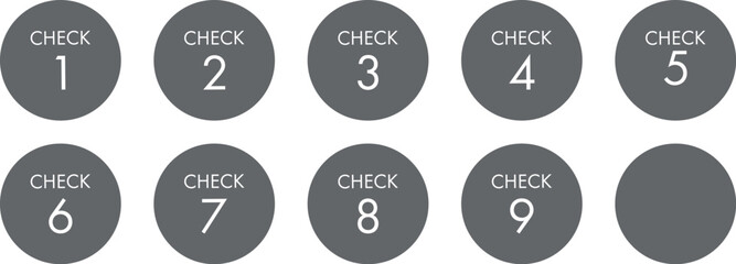 CHECK　数字のアイコン（ラベル）