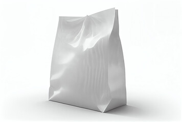 white paper bag isolated, generative ai