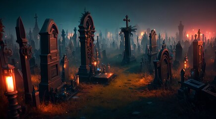 "City of Monuments: Exploring Europe's Graveyards" [AI Generated]