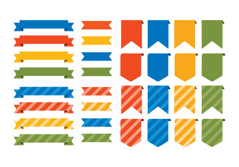 カラフルなリボンと帯