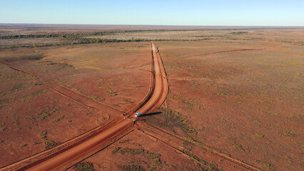 driving through the outback desert country of Australia. © 169169