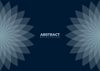 abstract dark blue background with flower shapes