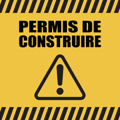 Logo permis de construire.