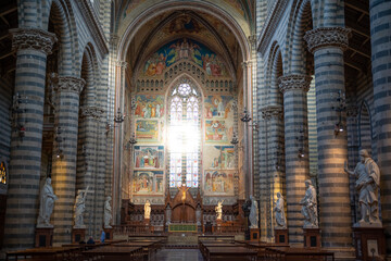 Fototapeta premium Duomo di Orvieto, Italia. Catedral de Orvieto, Italia.