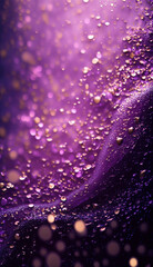 Glittery Purple Lavender Cream Makeup Cosmetics Goo Liquid Thick Bubble Generative AI