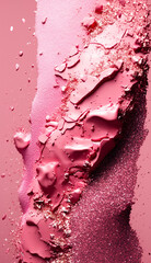 Glittery Pink Liquid Blob Bubble Goo Cosmetics Makeup