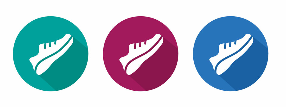 Icon for shoes vector illustration in flat.