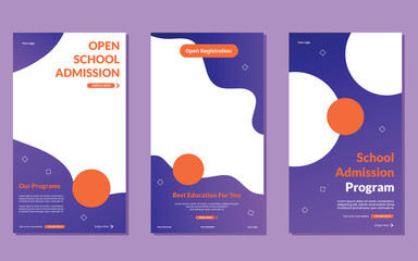 Trendy editable Instagram Stories template. Design for social media.