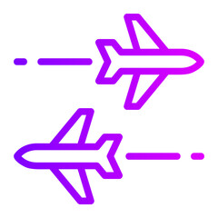 planes gradient icon