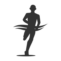 Running man logo template Icon Illustration Brand Identity.Isolated and flat illustration. Vector graphic