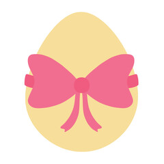 Easter Egg with Ribbon Decoration