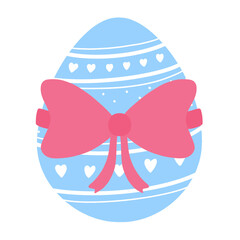 Easter Egg with Ribbon Decoration
