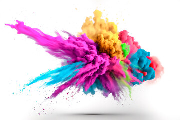 holy festival colorful explosion