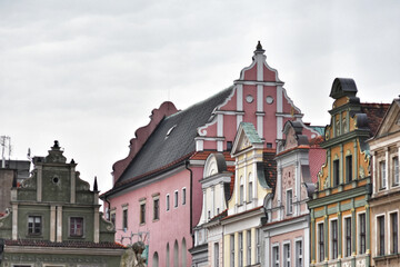 Fototapeta na wymiar Scenic view of historic buildings in Poznan
