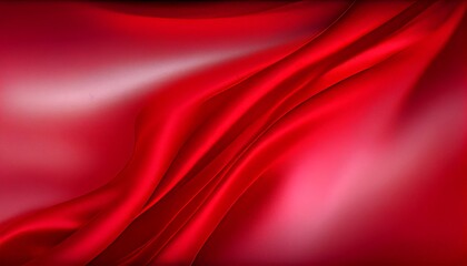 Plakat Red satin fabric background. Generative AI, Generative, AI