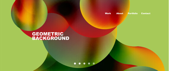 Liquid shapes with flowing gradient colors. Round elements and circles. Vector illustration for wallpaper, banner, background, leaflet, catalog, cover, flyer