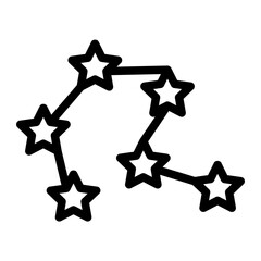 constellation line icon