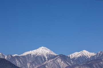Fototapeta na wymiar 雪の山景色　mountain winter