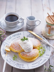 ふわふわパンケーキでティータイム