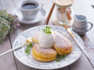 ふわふわパンケーキでティータイム