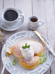 ふわふわパンケーキでティータイム