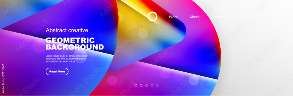 Wall mural abstract background for your landing page design. web page for website or mobile app wallpaper