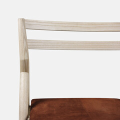 Light color wooden chair, home wooden furniture