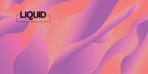 Gradient Peach Purple Liquid Background