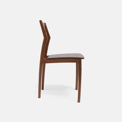 Dark wooden chair, comfortable sitting chair for house