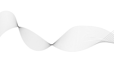 Abstract grey, white smooth element swoosh speed wave modern stream background. Abstract wave line for banner, template, wallpaper background with wave design. Vector illustration