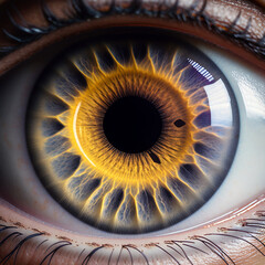 inside human eye iris photo