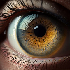 close view of the eye irish