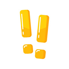 exclamation mark on quote text box surprise concept