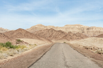 Fantastically  beautiful landscape in the national park Timna, near the city of Eilat, in southern Israel