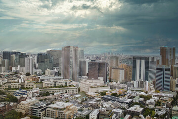 東京の高層ビルからの眺め