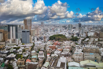 東京の高層ビルからの眺め
