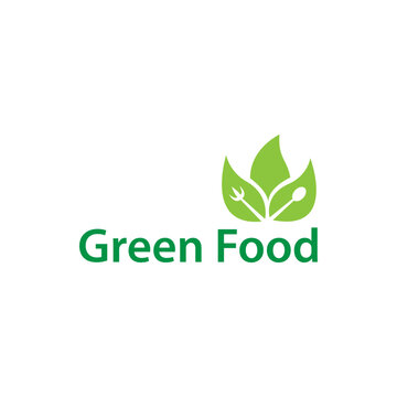 green food logo vector