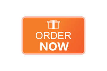 Order now text vector illustration