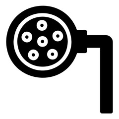 surgery lamp glyph icon