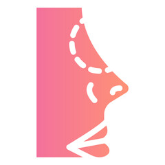 nose gradient icon