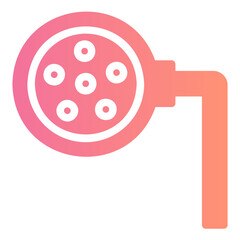 surgery lamp gradient icon