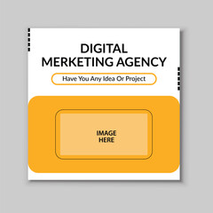 Digital business marketing, Corporate Square Agency Posts, social media, Flyer Template