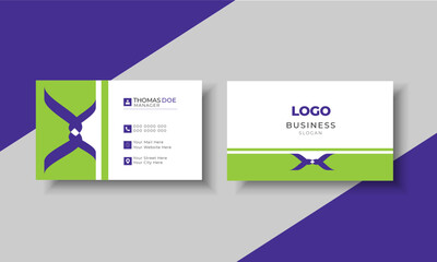 Creative and unique modern business card template