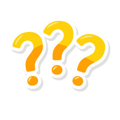 speech bubbles with question marks doubt concept problem solving