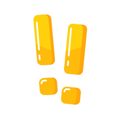 exclamation mark on quote text box surprise concept