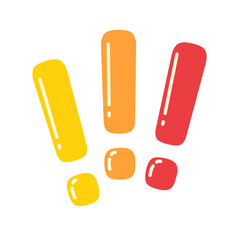 exclamation mark on quote text box surprise concept